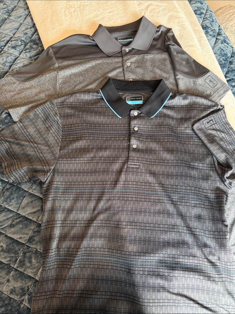 Lot of two Men's PGA Tour Golf Shirts - L